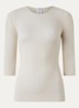 Daisy Net top met opengewerkt dessin - Gebroken wit