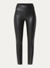 Edie Forming high waist skinny fit legging van imitatieleer - Zwart
