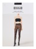 Floral Lace panty van kant in 25 denier - Zwart