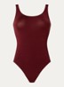Jamaika body met ronde hals - Donkerrood