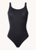 Jamaika stringbody met glanzende finish - Donkerblauw