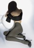 Merino maillot in 200 denier - Anthracite - 7221