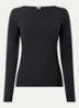 Pure longsleeve met ronde hals - Zwart