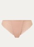 Romantic slip met opengewerkt dessin - Zalmroze
