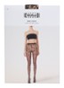 Rosie panty met bloemenprint in 20 denier - Grijsmele