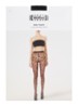 Rosie panty met bloemenprint in 20 denier - Zwart