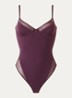 Sheer Opaque body met beugel - Aubergine