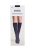 Stretch kniekousen in katoenblend - Donkerblauw