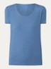 Top met stretch - Staalblauw