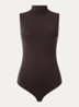Viscose string body met col - Bruin