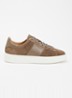 Classic Court sneaker van suède met details van kalfsleer  - Lichtbruin