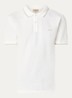 Monterey regular fit polo met logoborduring - Gebroken wit