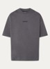 Garm T-shirt met logo- en backprint - Middengrijs
