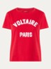 Alys T-shirt met logoborduring - Rood