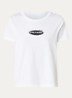 Alys T-shirt met logoprint en strass - Wit