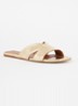Azora sandaal van leer met metallic finish - Goud
