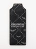 Bagagelabel met logoprint 14 cm - Zwart