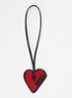 Flash Heart tasbedel van leer - Zwart