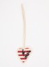 Flash Heart tasbedel van leer - Wit