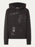 Georgy hoodie met strass - Donkergrijs