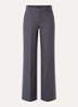 High waist wide fit pantalon met steekzakken - Antraciet