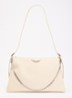 Jim schoudertas van leer met verstelbare schouderriem - Beige