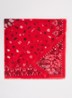 Maddie sjaal met paisley dessin 120 x 120 cm - Rood