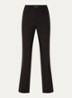 Pistol high waist straight fit pantalon met steekzakken - Zwart