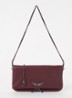 Rock Grained clutch van leer - Aubergine