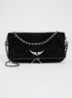 Rock Western clutch van suède - Zwart
