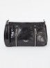 Sunny Moody crossbodytas van leer met verstelbare schouderriem - Zwart