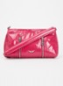 Sunny Moody crossbodytas van leer met verstelbare schouderriem - Donkerroze