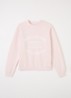Sweater met logoprint - Lichtroze