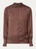 Thely blouse van satijn met ruches - Paars