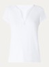 Tuni T-shirt met V-hals - Wit