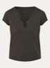Tuni T-shirt met V-hals - Bruin