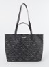 XL shopper met logoprint - Zwart
