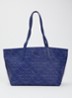 Z shopper van canvas met logoprint - Kobaltblauw